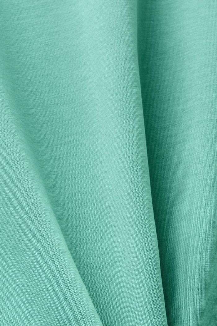 T-shirt in jersey di cotone con grafica, DUSTY GREEN, detail image number 5