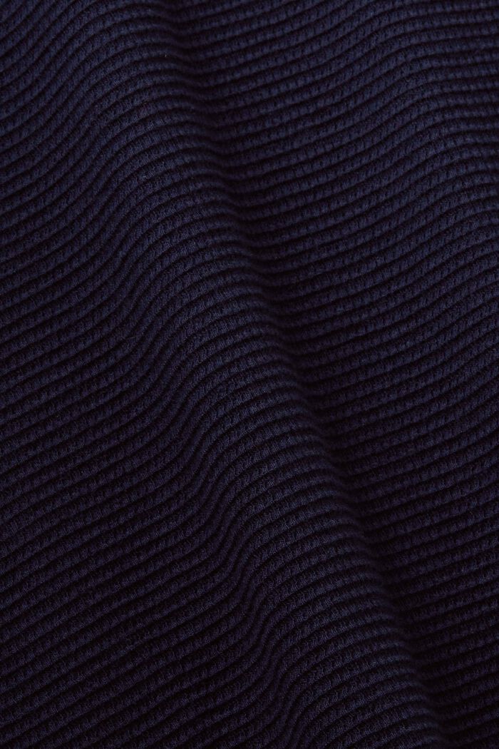 T-shirt in jersey strutturato, NAVY, detail image number 6