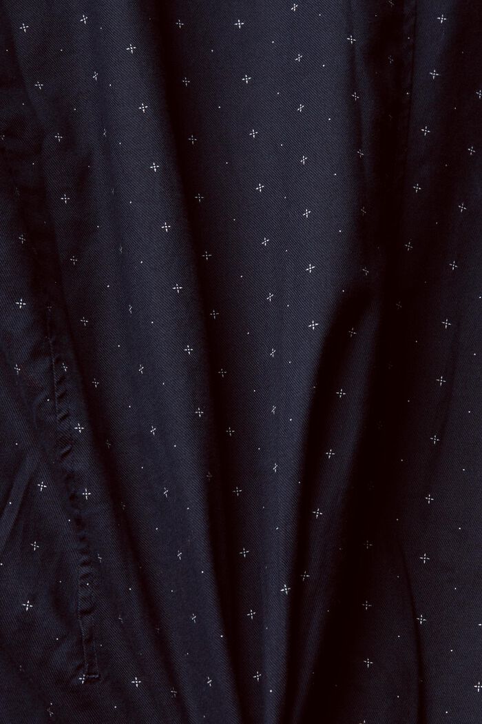 Camicia button-down con microstampa, NAVY, detail image number 4