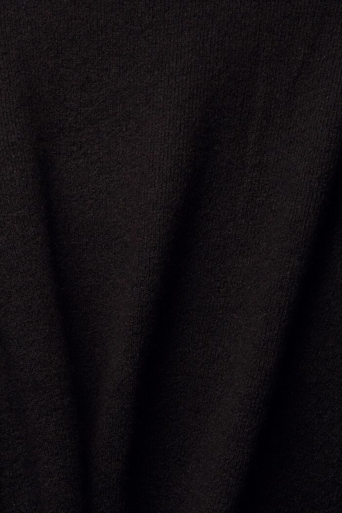 Con lana: pullover soffice, BLACK, detail image number 1