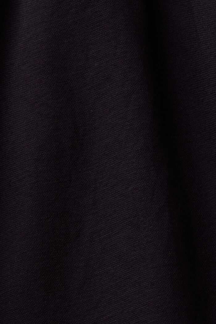 Bermuda con elastico e cintura da annodare, BLACK, detail image number 6