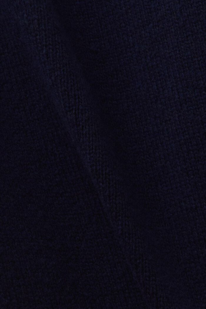 Pullover girocollo in misto lana, NAVY, detail image number 5