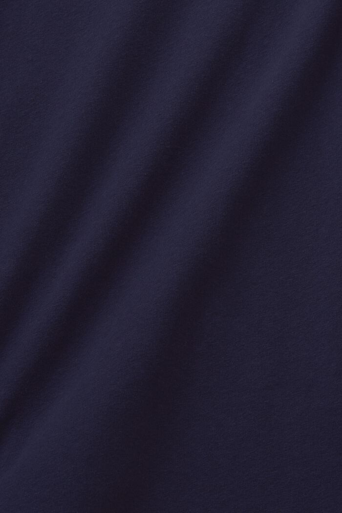 Polo in lino e cotone, NAVY, detail image number 4