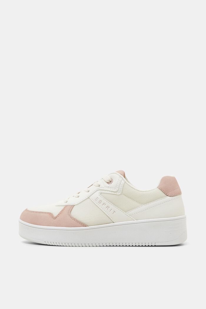 Sneakers con suola con plateau, LIGHT PINK, detail image number 0