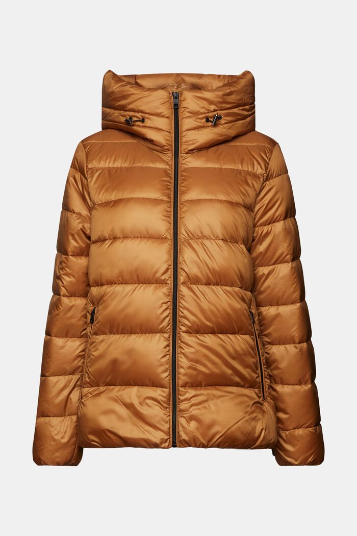 Riciclato: giacca in piumino con cappuccio, CARAMEL, detail image number 5