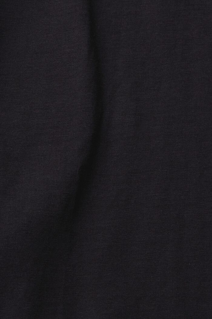 T-shirt con stampa sul petto, BLACK, detail image number 5