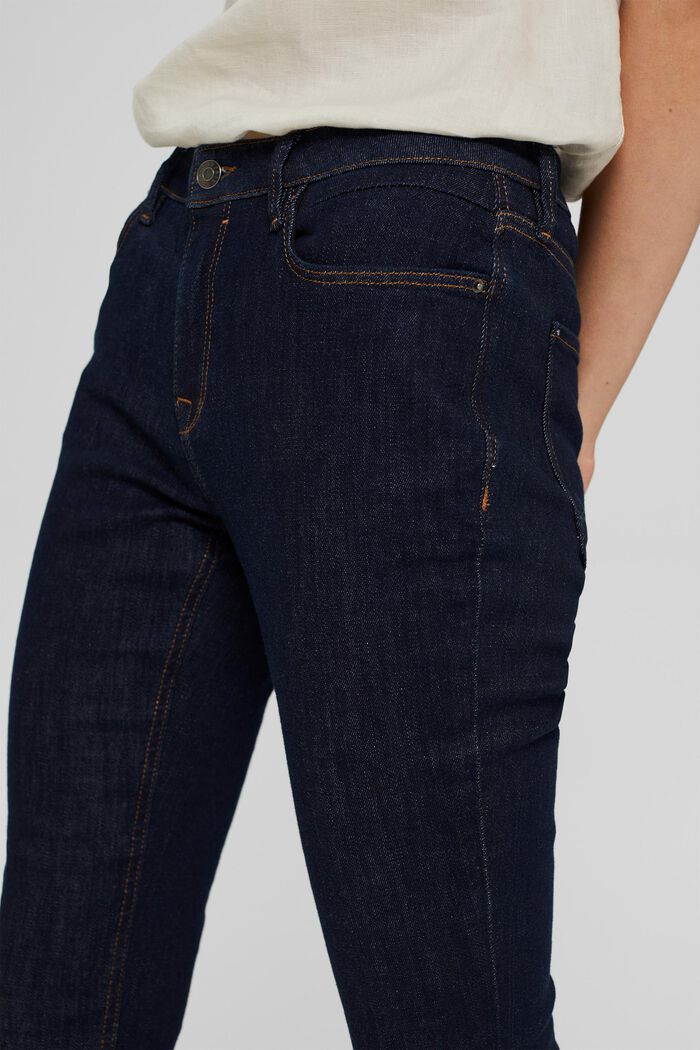 Jeans elasticizzati in cotone biologico, BLUE RINSE, detail image number 2