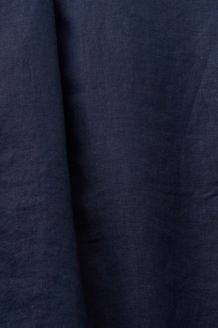 Blazer monopetto in lino, NAVY, detail image number 6