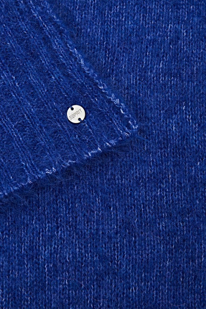Sciarpa in misto lana e mohair, BRIGHT BLUE, detail image number 1