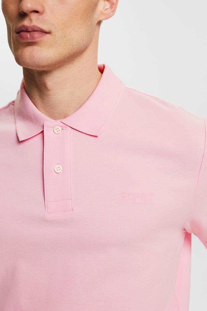 Polo in piqué, PASTEL PINK, detail image number 2