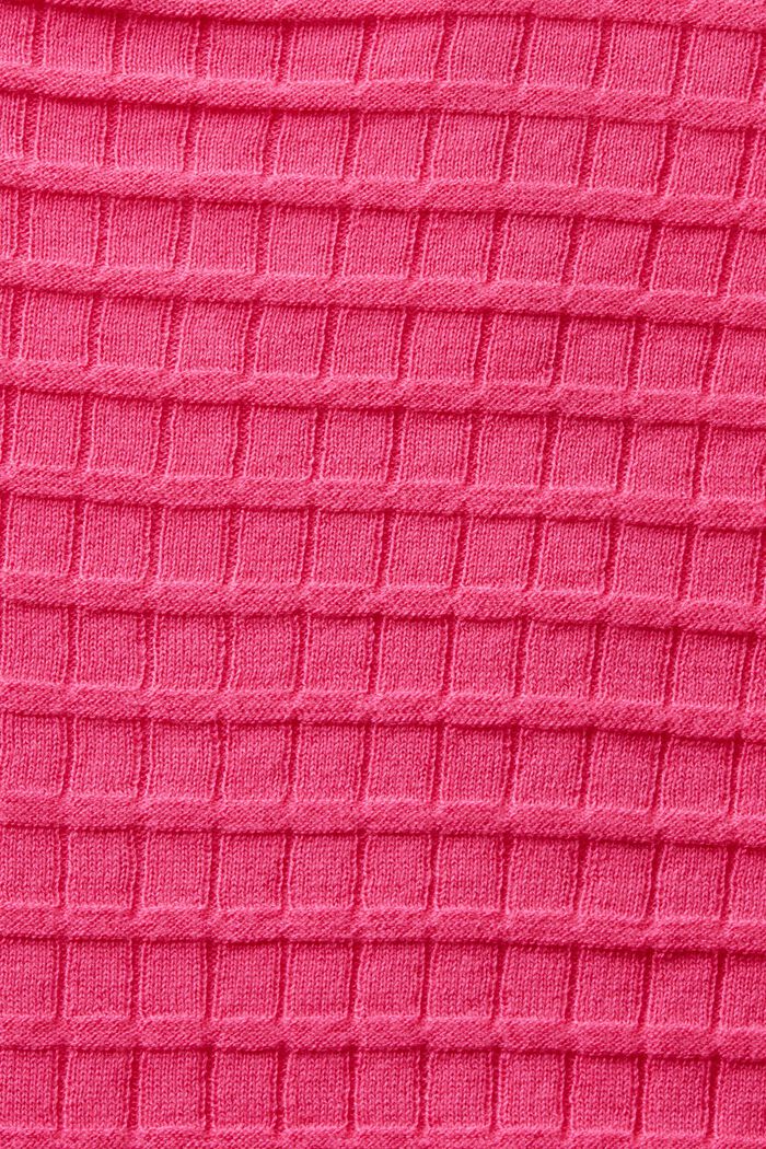 Pullover a maglia strutturata, PINK FUCHSIA, detail image number 4