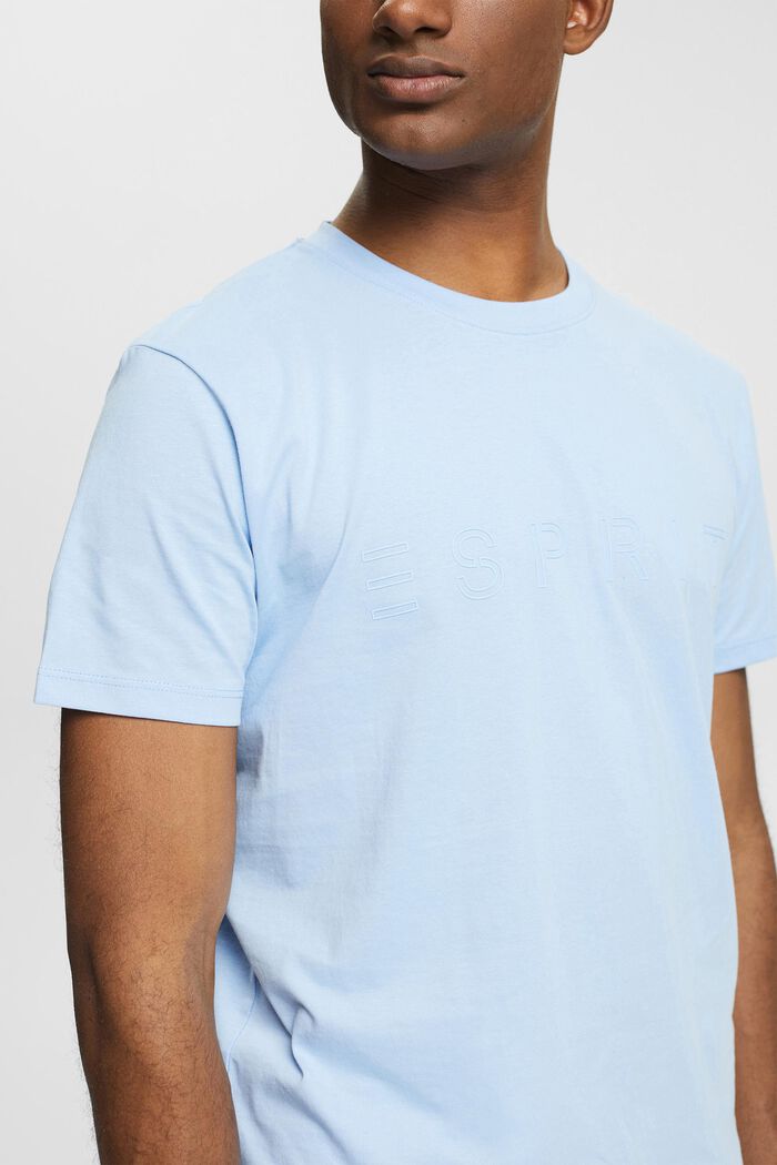 T-shirt in jersey con stampa del logo, LIGHT BLUE, detail image number 0