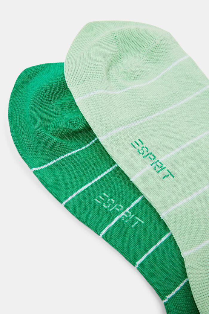 Calze a righe in maglia larga in confezione doppia, GREEN/MINT, detail image number 2