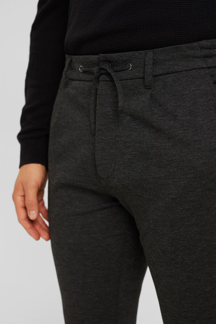 Pantaloni stretch con cintura elastica, ANTHRACITE, detail image number 2