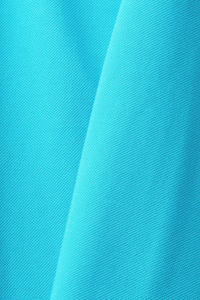 Camicia polo slim fit, AQUA GREEN, detail image number 5