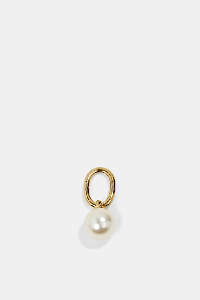 Ciondolo con perle in acciaio inossidabile, GOLD, overview