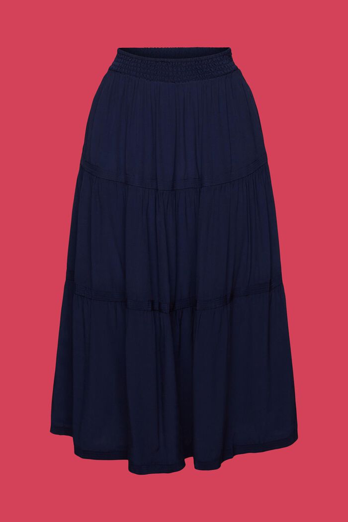 Gonna midi Classic, NAVY, detail image number 6