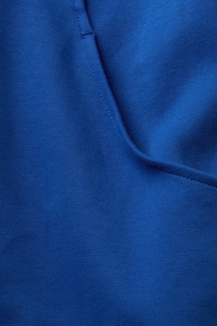 Felpa con cerniera, misto cotone, BRIGHT BLUE, detail image number 4