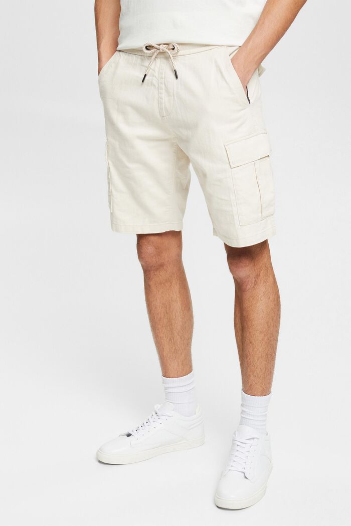 Con lino: shorts cargo