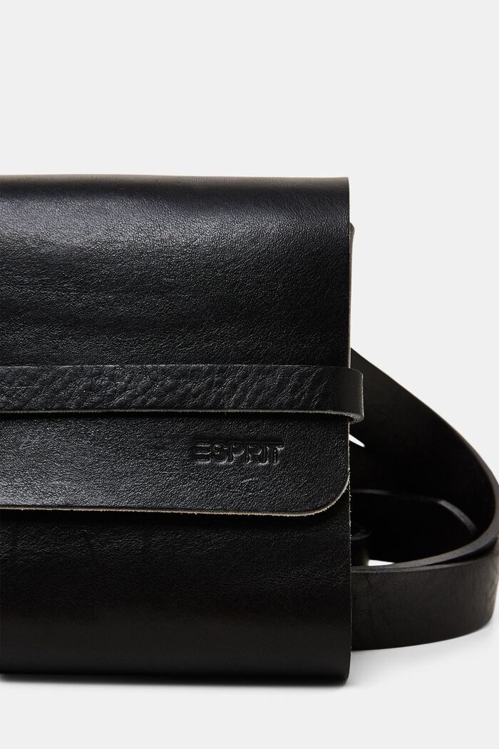 Cintura in vera pelle, BLACK, detail image number 1