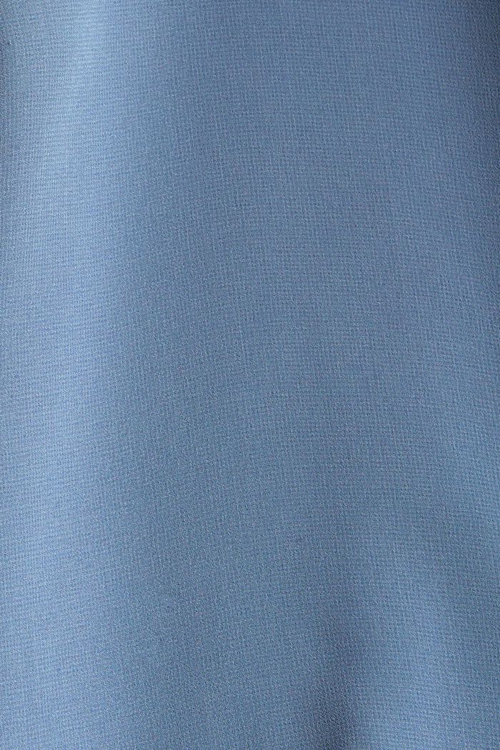 In materiale riciclato: gonna midi in crêpe, GREY BLUE, detail image number 4