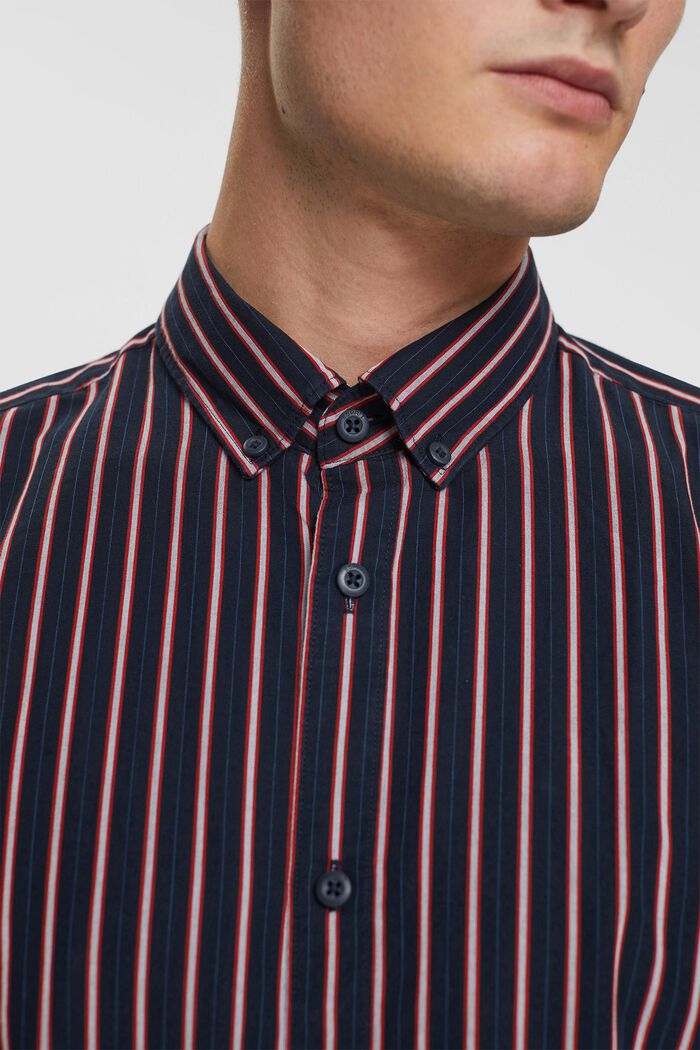 Camicia button-down a righe, NAVY, detail image number 0