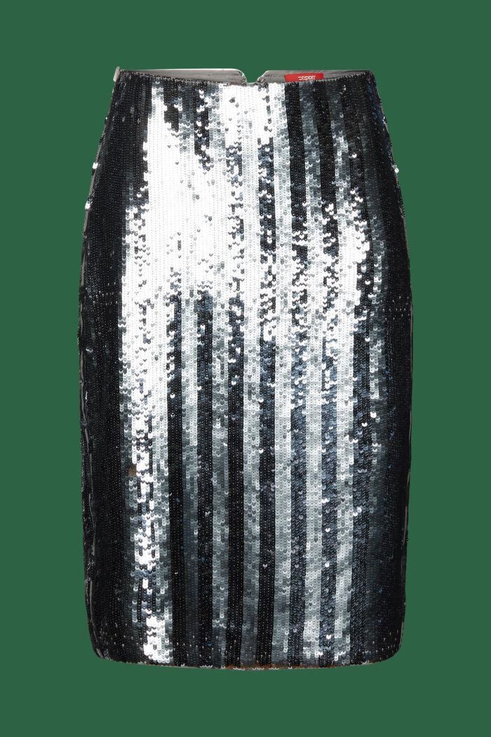 Minigonna con paillettes, SILVER, detail image number 6