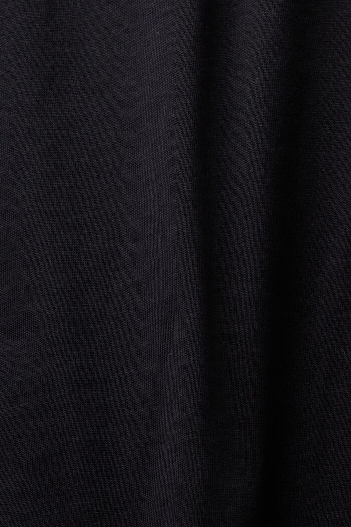 T-shirt sciancrata con girocollo, BLACK, detail image number 5