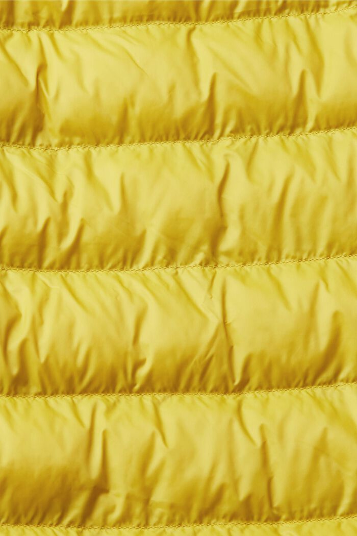Giacca trapuntata a collo alto, DUSTY YELLOW, detail image number 1