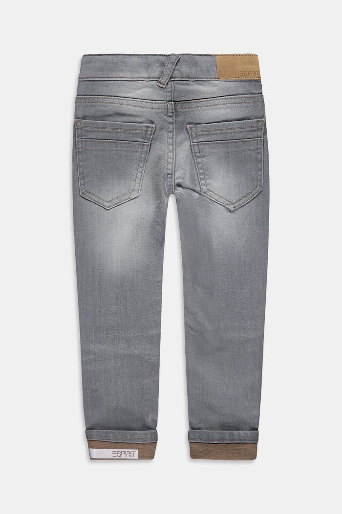 Jeans con stampa catarifrangente del logo