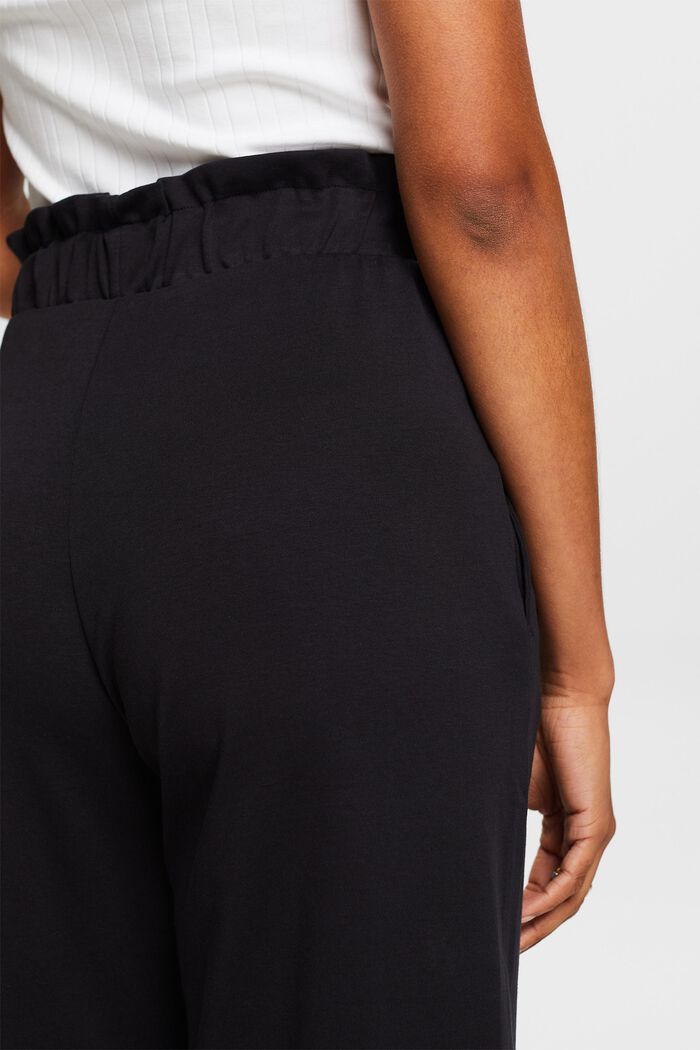Pantaloni culotte con pinces, BLACK, detail image number 3