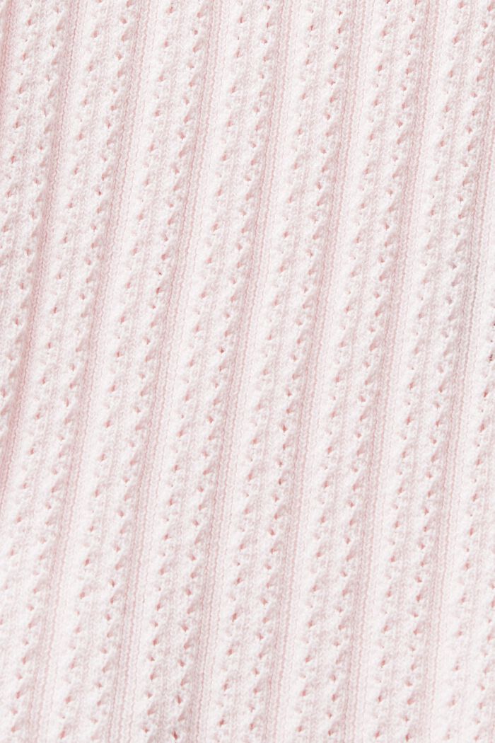 Canotta in maglia pointelle, LIGHT PINK, detail image number 5