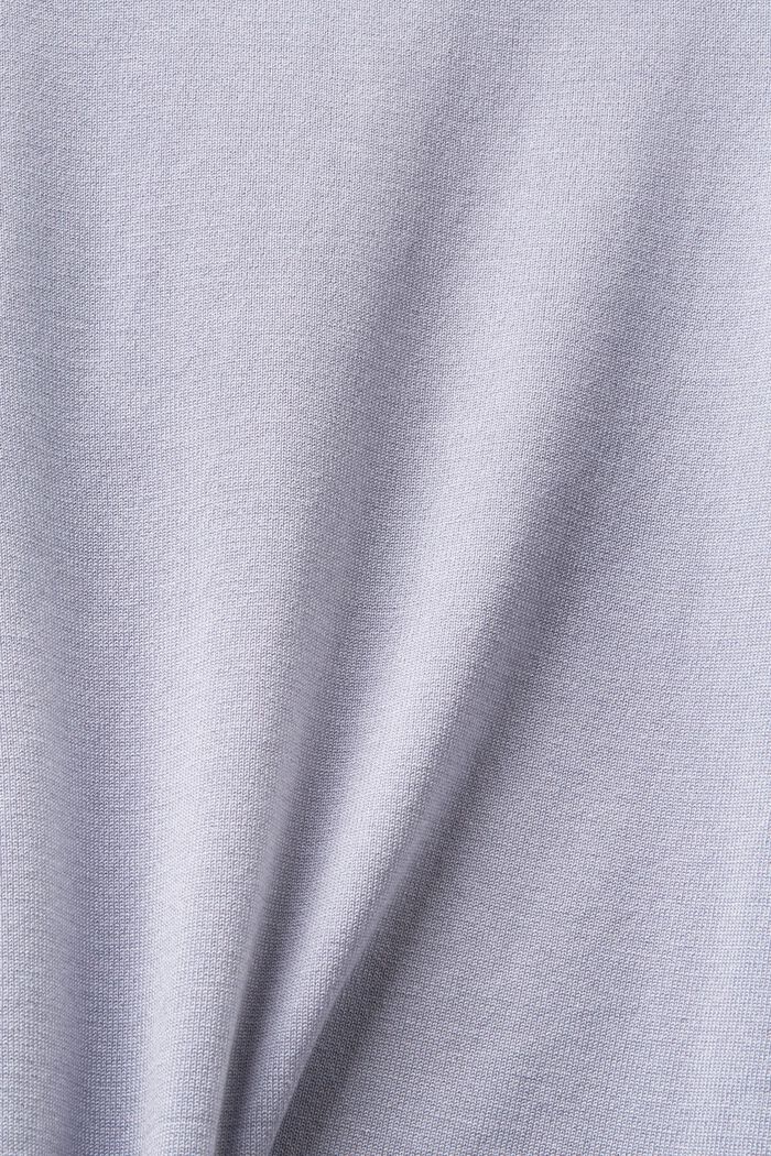 Pullover basic con scollo a dolcevita, LENZING™ ECOVERO™, LIGHT BLUE LAVENDER, detail image number 6