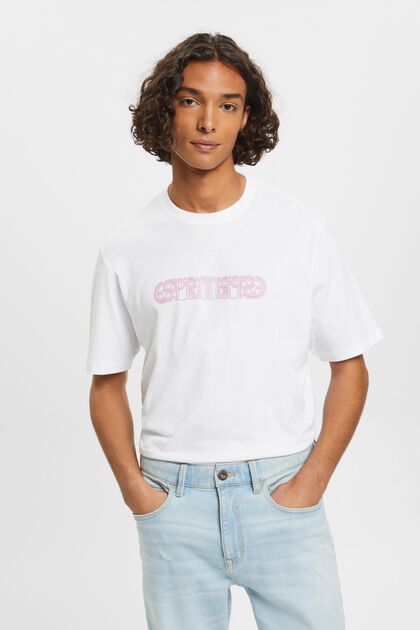 T-shirt Relaxed Fit con stampa del logo