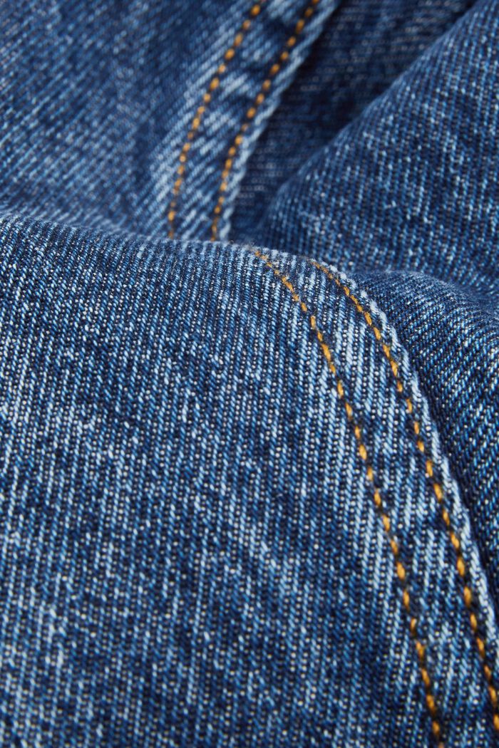 Jeans con gamba dritta, BLUE DARK WASHED, detail image number 7