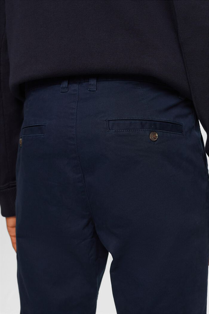 Pantaloni chino a gamba sottile, NAVY, detail image number 4