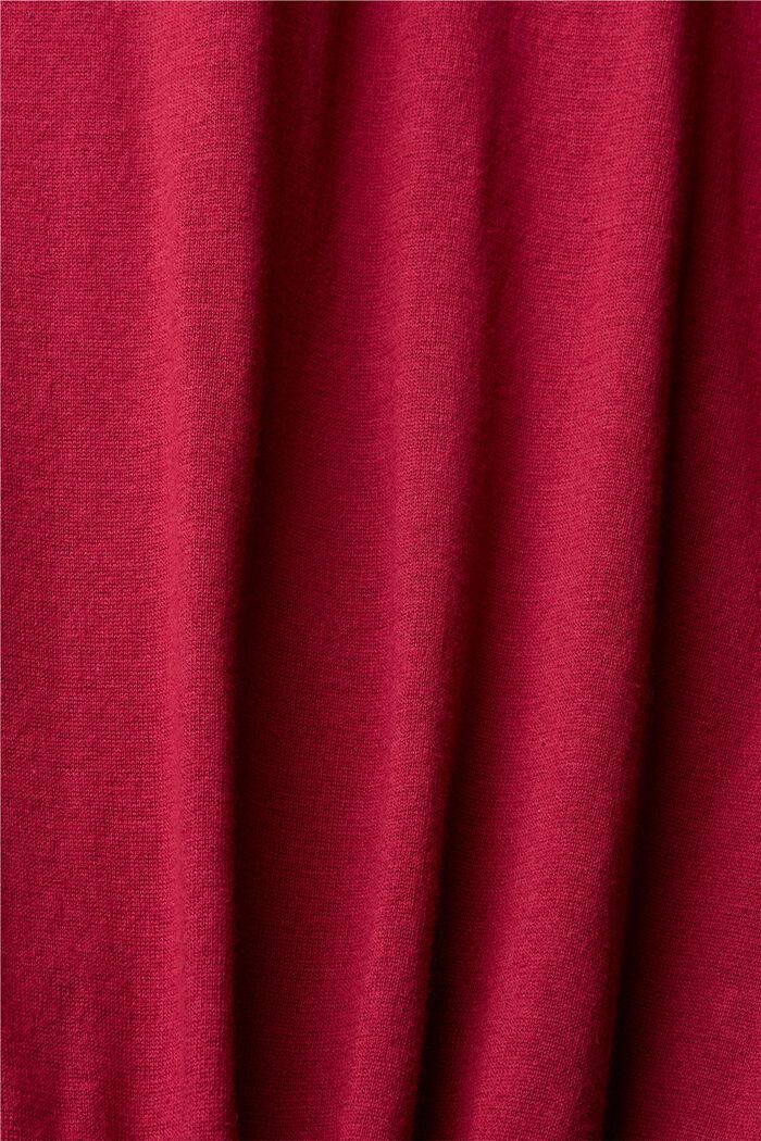 Con TENCEL™: polo a manica lunga, CHERRY RED, detail image number 1