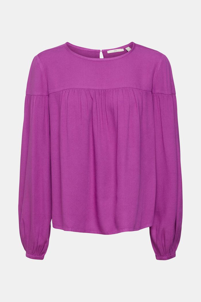 Blusa con inserto, LENZING™ ECOVERO™, VIOLET, detail image number 6