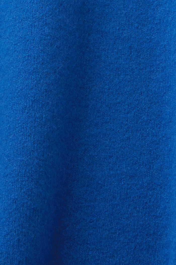 Pullover girocollo in misto lana, BRIGHT BLUE, detail image number 5