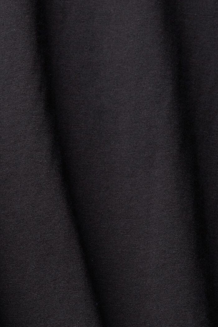 T-shirt in jersey con stampa sul davanti, BLACK, detail image number 1
