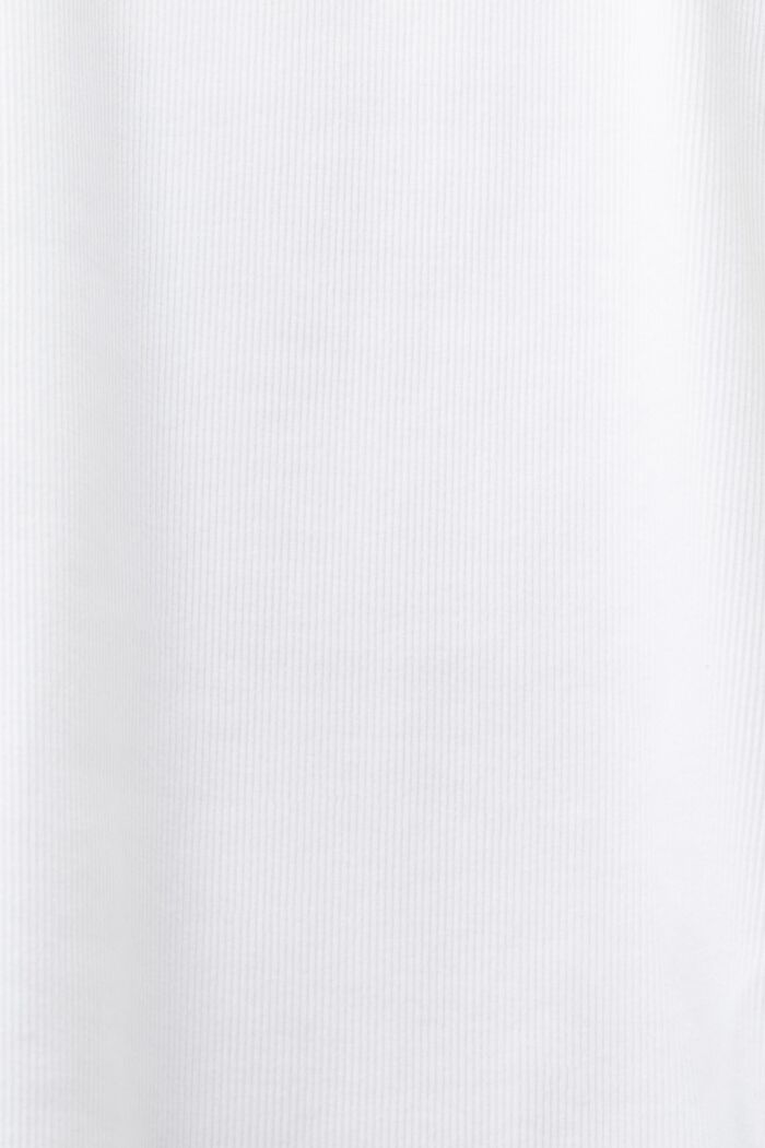 Canotta in jersey di cotone con logo, WHITE, detail image number 6