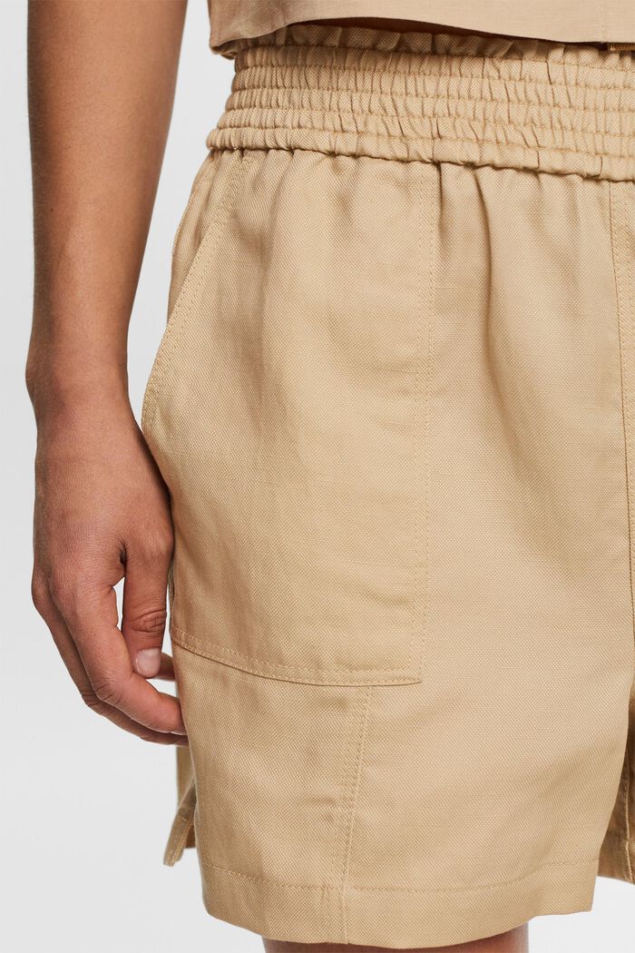 Pantalonicni da infilare, misto lino, SAND, detail image number 2