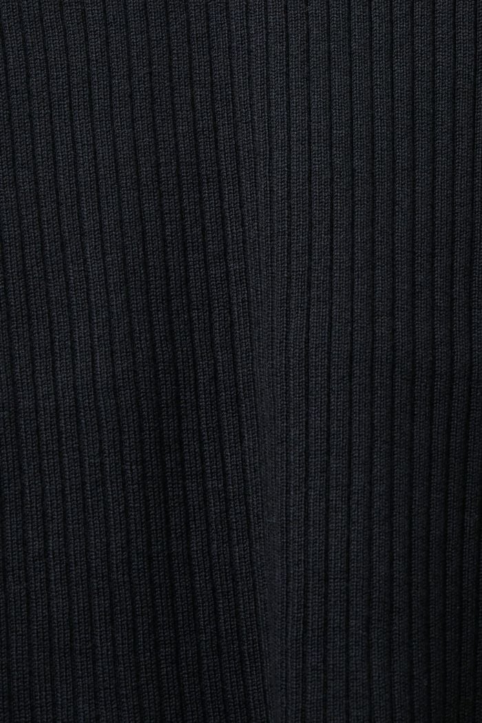 Dolcevita in jersey a coste, BLACK, detail image number 5