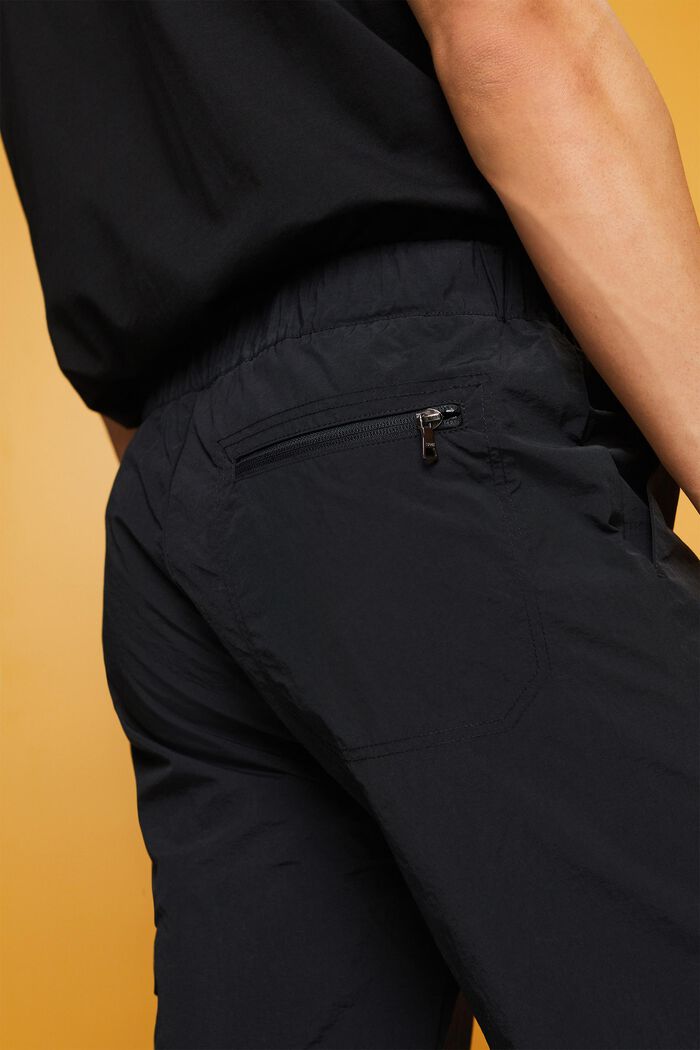 Pantaloni cargo con gamba dritta, BLACK, detail image number 4