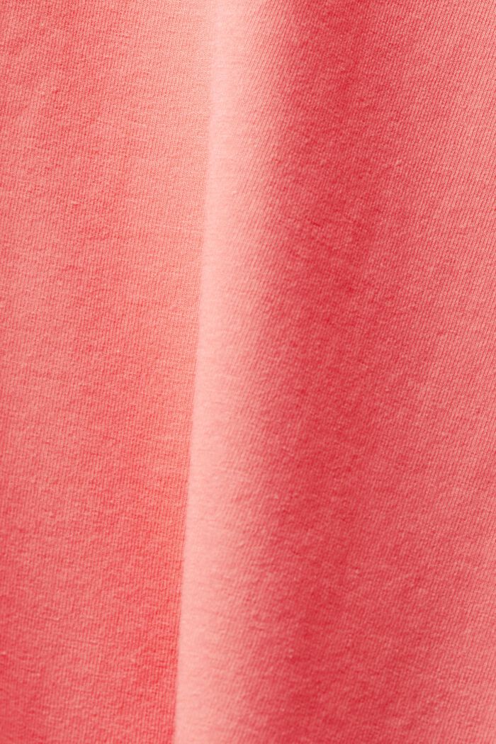 T-shirt con stampa del logo, CORAL, detail image number 4