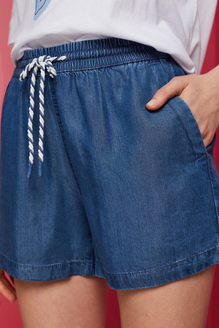Shorts di jeans da infilare, TENCEL™, BLUE MEDIUM WASHED, detail image number 2