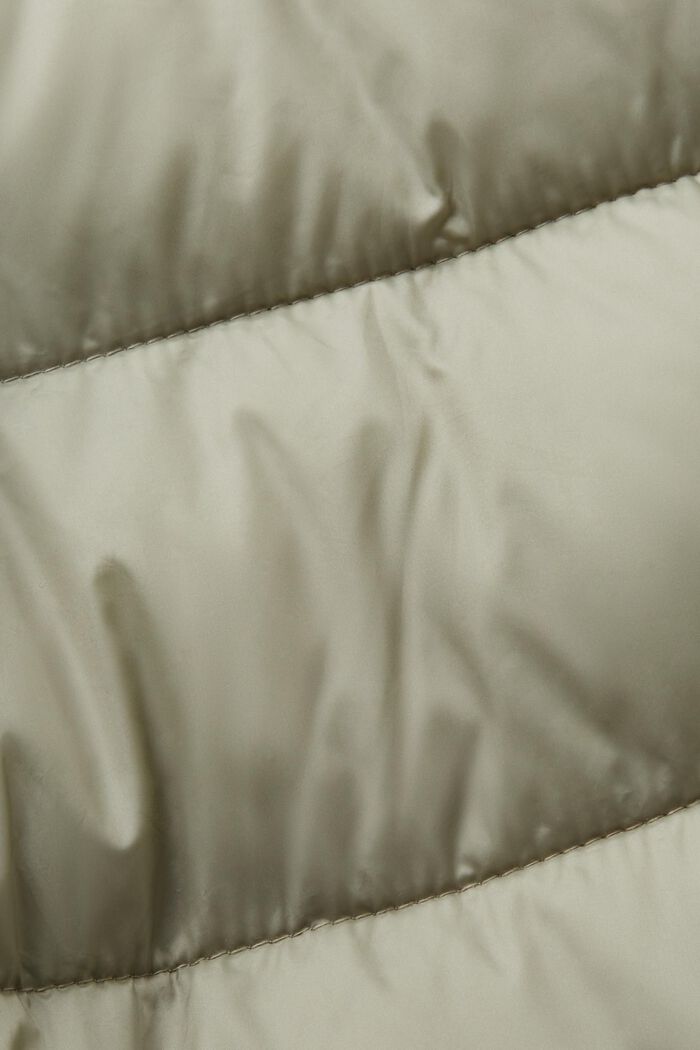 Riciclato: cappotto in piumino con cappuccio, DUSTY GREEN, detail image number 6