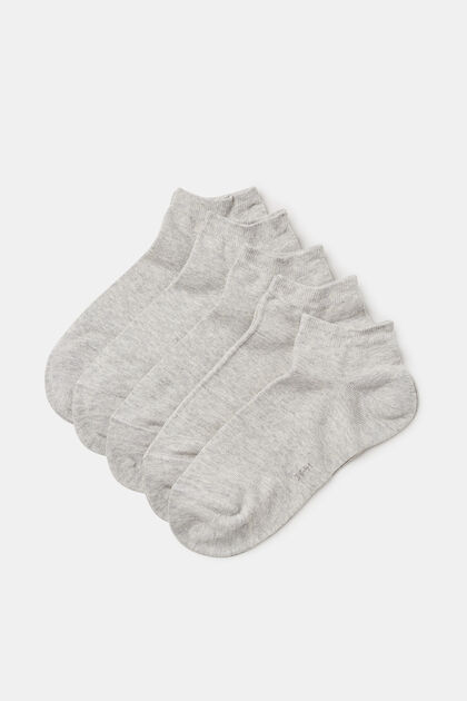 Confezione da cinque di calze in misto cotone
