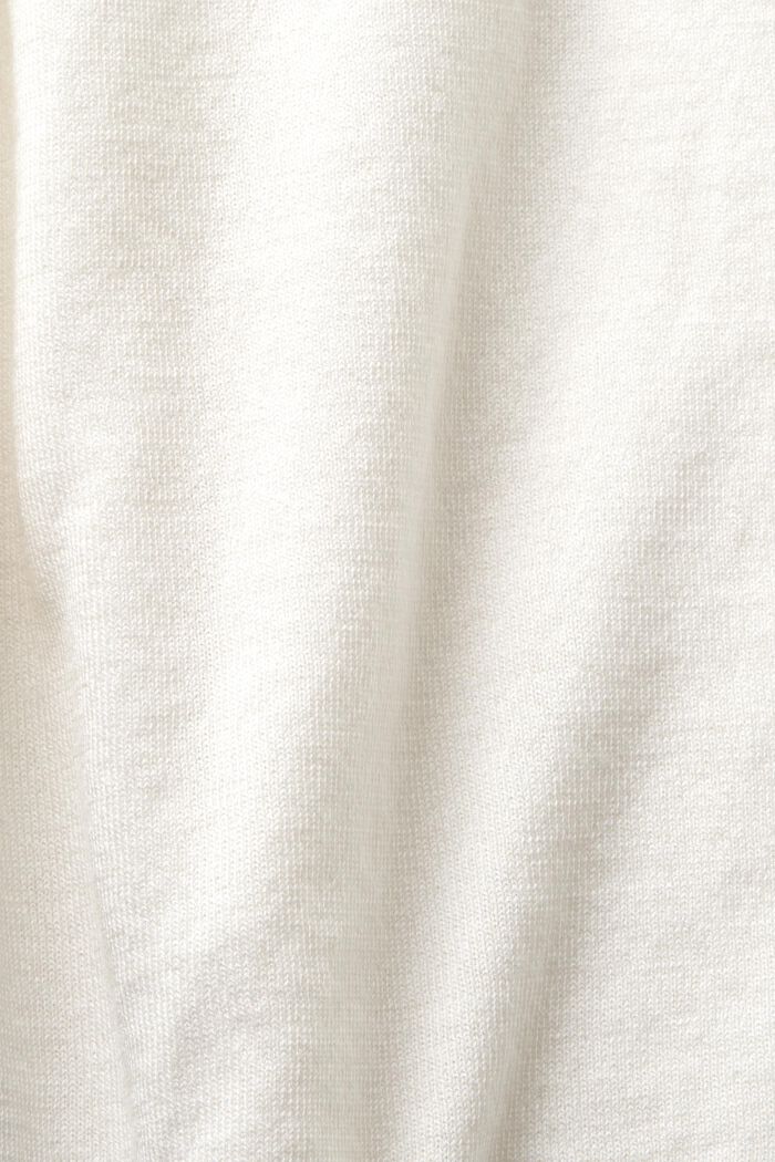 Pullover a maniche corte bicolore, OFF WHITE, detail image number 5