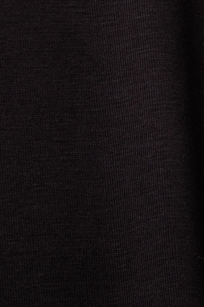 Maglia del pigiama in LENZING™ ECOVERO™, BLACK, detail image number 4